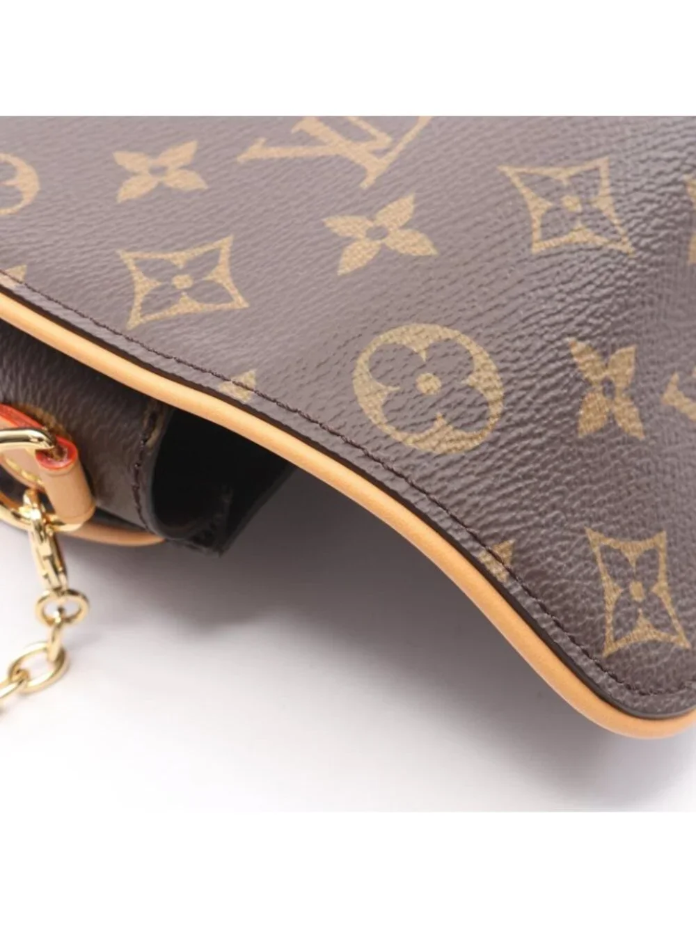 Louis Vuitton Shoulder Bag Pochette Camille Canvas Leather